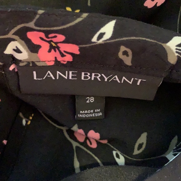 LANE BRYANT ⭐️ Ángel Wing Black Floral Blouse - Picture 7 of 8